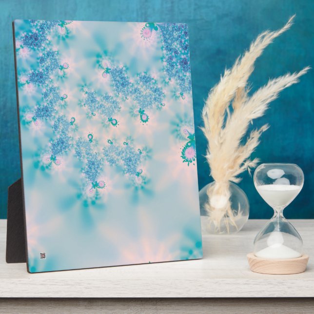 Abstrakt Art Blue Mediation Fotoplatte (Seite)