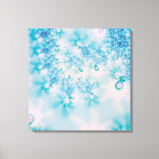 Abstrakt Art Blue Mediation Leinwanddruck (Vorderseite)