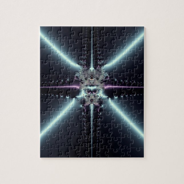 Abstrakt Art Blue Star Puzzle (Vertikal)