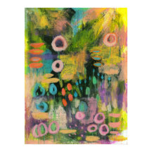 Abstrakt Art Blume Botanische Malerei