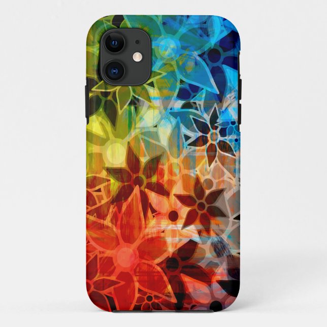 Abstrakt Art Blume Muster #5 Case-Mate iPhone Hülle (Rückseite)