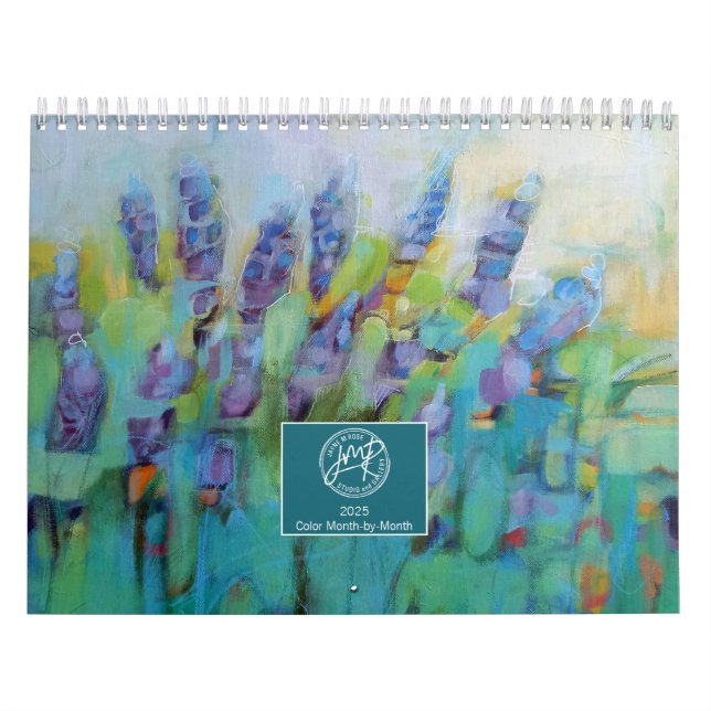abstrakt Art Calendar 2025 von Jayne Rose Kalender (Titelbild)