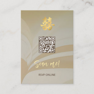 Abstrakt Art Chinese Wedding Prüfung Begleitkarte