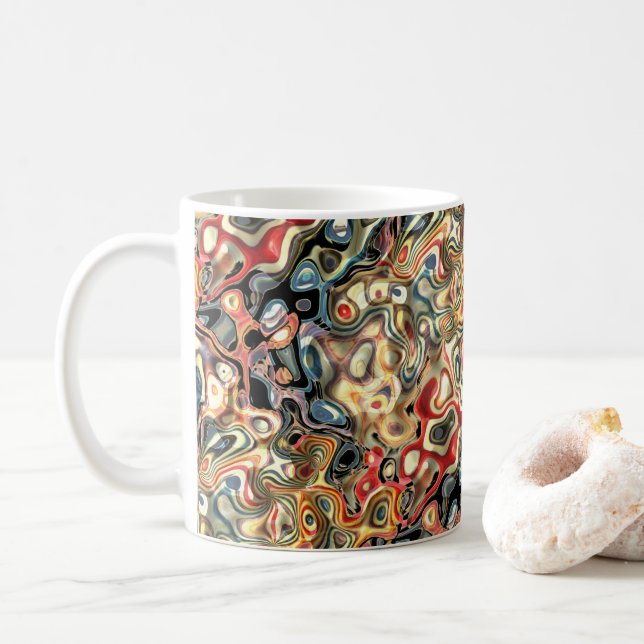 Abstrakt Art Coffee Tasse (Mit Donut)
