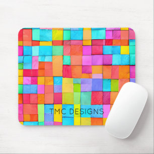 Abstrakt Art Colorful NAME Office Zuhause School F Mousepad