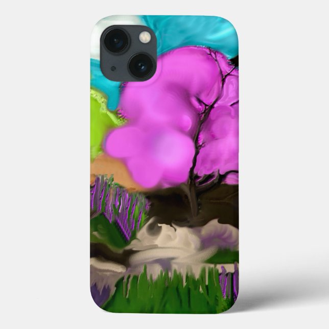 Abstrakt Art Cotton Candy Trees Case-Mate iPhone Hülle (Rückseite)