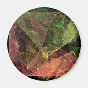 Abstrakt Art Cubic Space Magnet