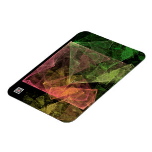 Abstrakt Art Cubic Space Magnet