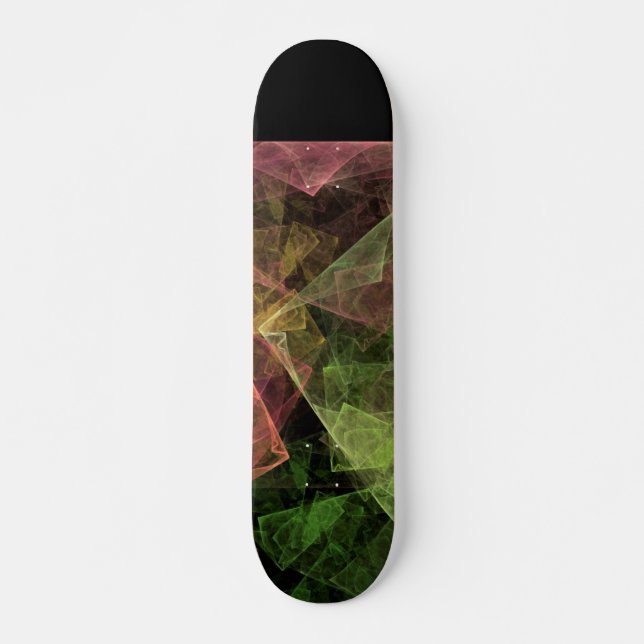 Abstrakt Art Cubic Space Skateboard (Vorne)