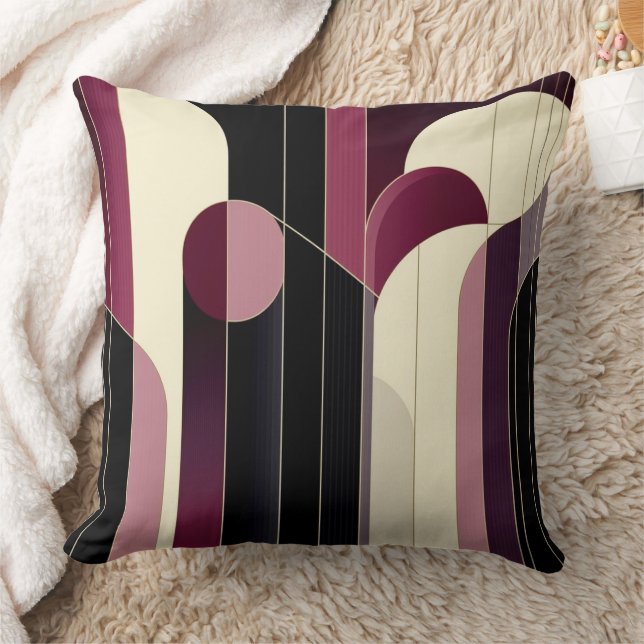 Abstrakt Art Deco Cushion. Kissen (Decke)