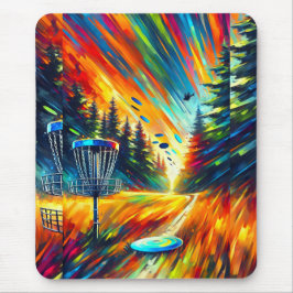 Abstrakt Art Disc Golf Mouse Pad Mousepad
