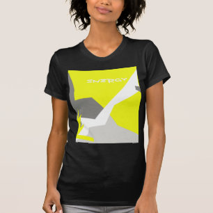 Abstrakt Art Energy Yellow Gray T-Shirt