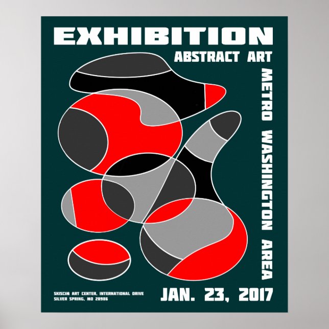 Abstrakt Art Exhibition Poster #1 (Vorne)