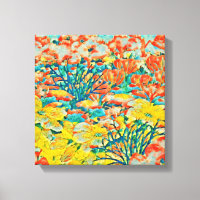 Abstrakt Art Exotic Summer Garden