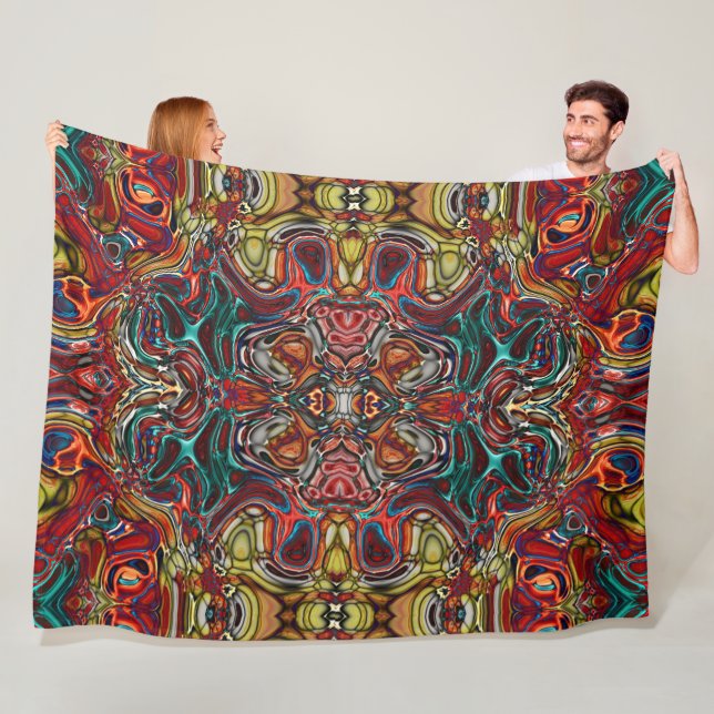 abstrakt art Fleece Blanket (Beispiel)