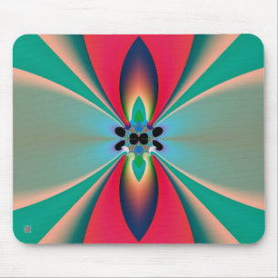 Abstrakt Art Funky Blume Mousepad