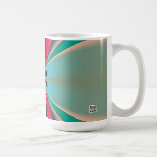 Abstrakt Art Funky Blume Tasse