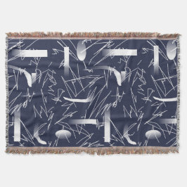 Abstrakt Art Futuristic Muster Throw Blanket Decke