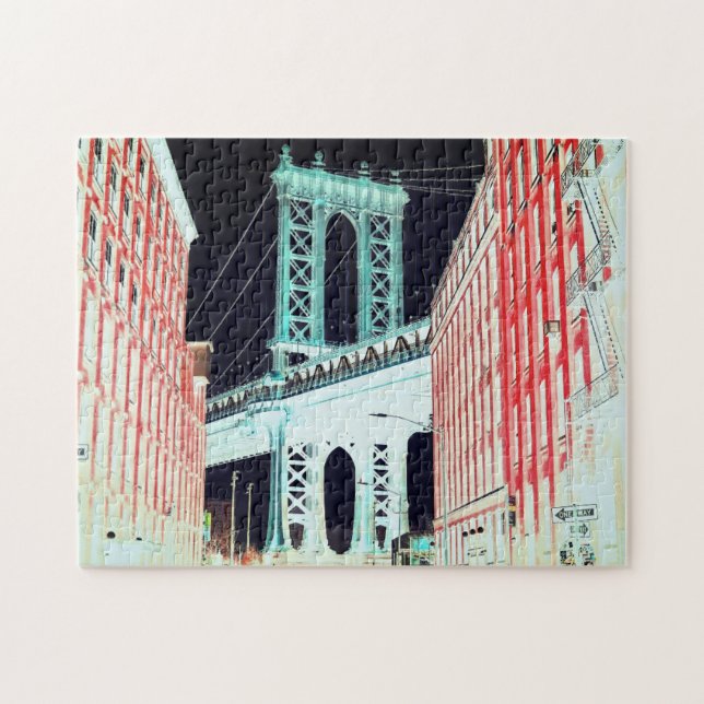 Abstrakt Art / George Washington Bridge New York Puzzle (Horizontal)