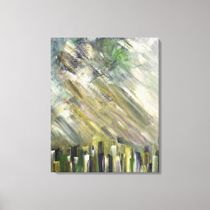 Abstrakt Art Gray Green Moderne Wohngestaltung Ges Leinwanddruck