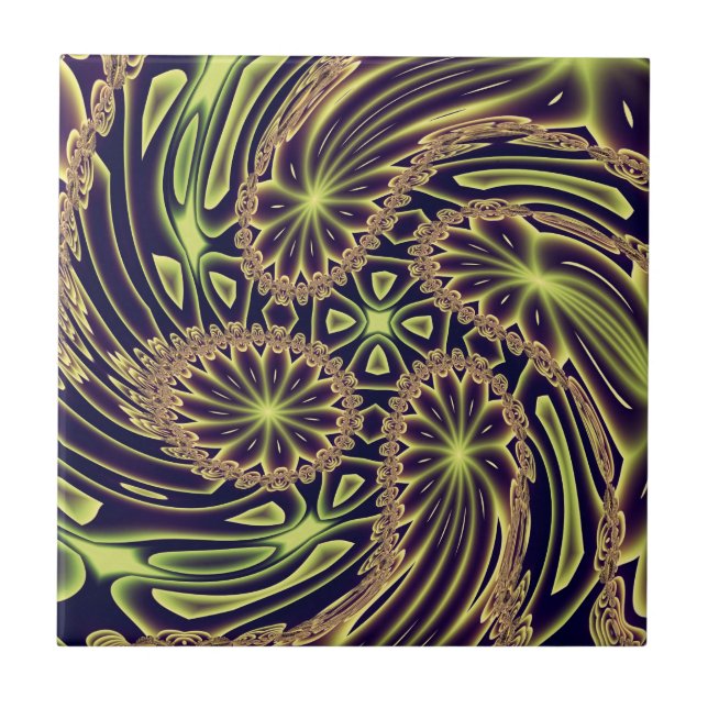 Abstrakt Art Happy Dance Fliese (Vorderseite)