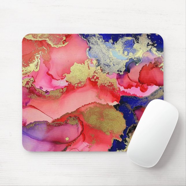 Abstrakt Art Jewel Tone Mousepad (Mit Mouse)