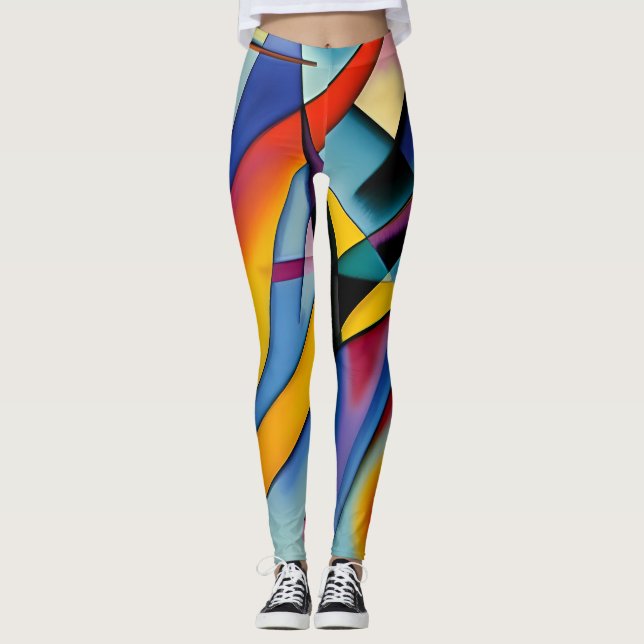 Abstrakt Art (Kandinsky) Leggings (Vorderseite)