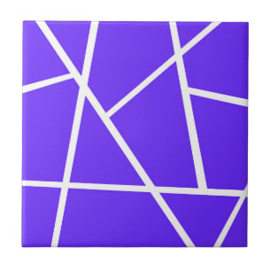 Abstrakt Art Lavender Blue Lila White Minimalismo Fliese