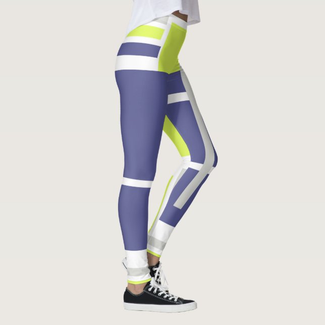 Abstrakt Art Lavender Leggings (Rechts)