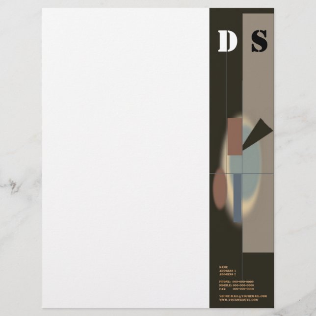 Abstrakt Art Letterhead Briefkopf (Vorderseite)