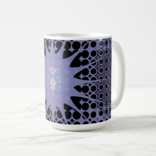 Abstrakt Art Lila Space Fraktal Kaffeetasse