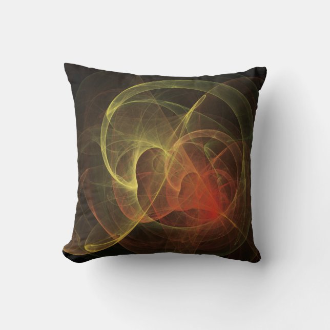 Abstrakt Art Magic Flame Kissen (Vorderseite)
