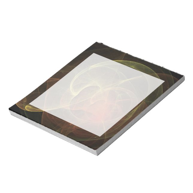 Abstrakt Art Magic Flame Notizblock (Rotiert)
