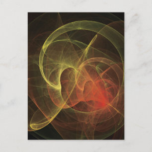 Abstrakt Art Magic Flame Postkarte