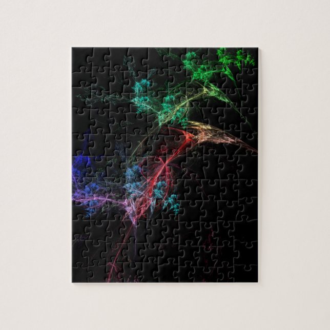 Abstrakt Art Magic Lights Puzzle (Vertikal)