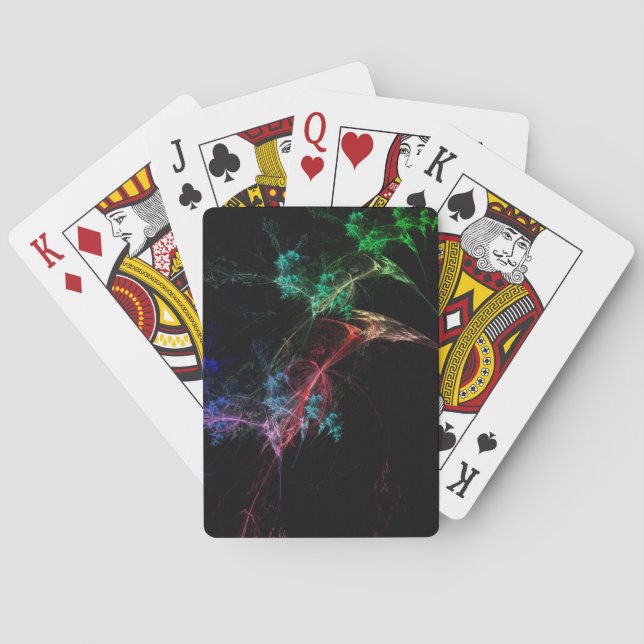 Abstrakt Art Magic Lights Spielkarten (Rückseite)