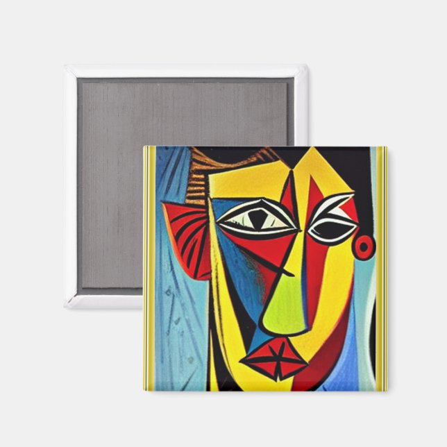 Abstrakt Art Magnet (Vorderseite/Rückseite)