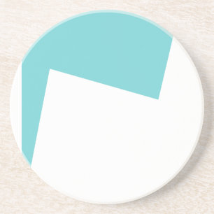 Abstrakt Art Minimalismus Blaues Weiß Getränkeuntersetzer