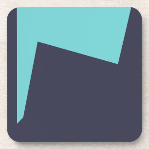 Abstrakt Art Minimalismus Blaues Weiß Getränkeuntersetzer