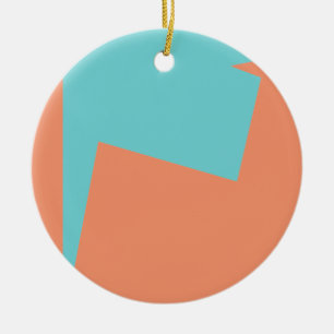 Abstrakt Art Minimalismus Blaues Weiß Keramik Ornament