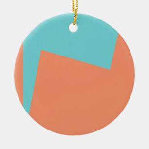 Abstrakt Art Minimalismus Blaues Weiß Keramik Ornament