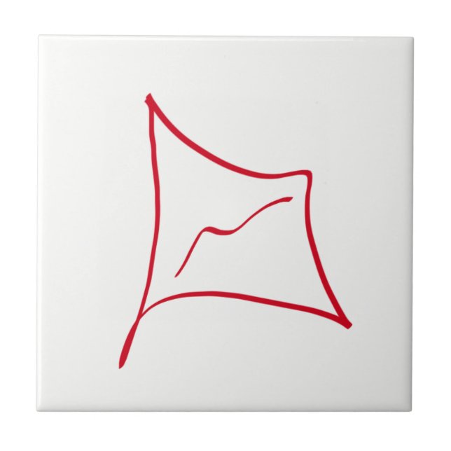 Abstrakt Art Minimalismus Minimalistisch Fliese (Vorderseite)