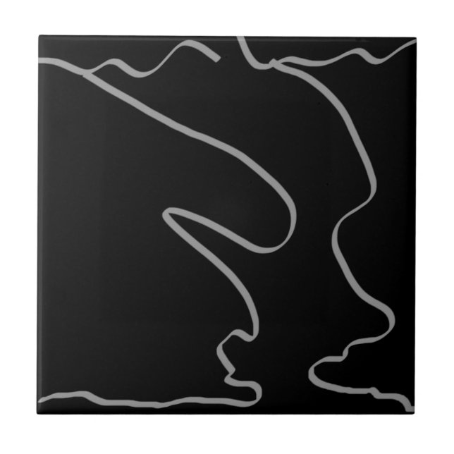 Abstrakt Art Minimalismus Minimalistisch Fliese (Vorderseite)