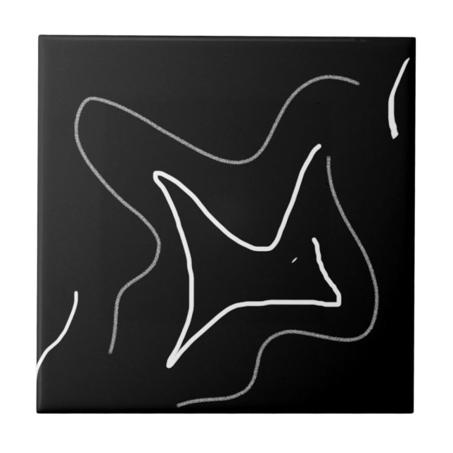 Abstrakt Art Minimalismus Minimalistisch Fliese (Vorderseite)