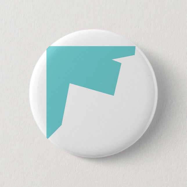 Abstrakt Art Minimalistic Button (Vorderseite)