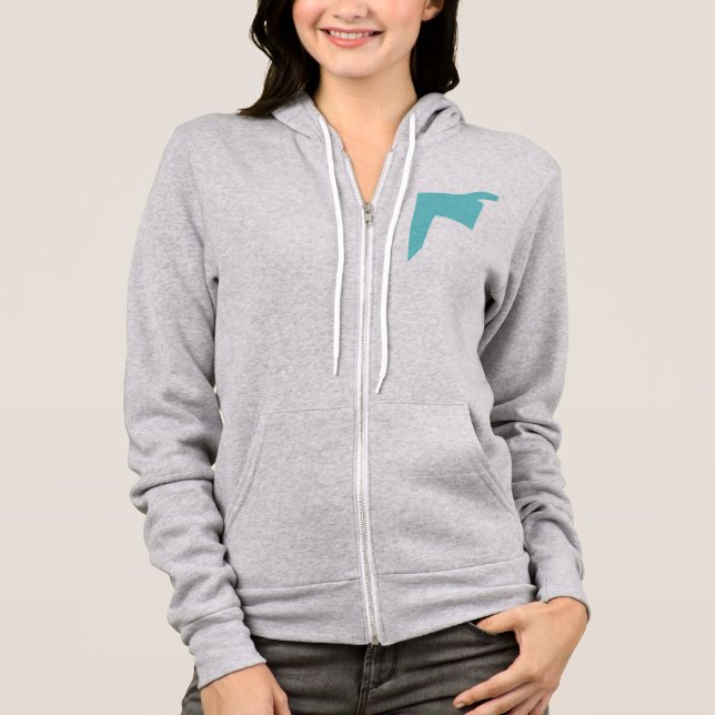 Abstrakt Art Minimalistic Hoodie (Vorderseite)
