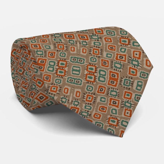 Abstrakt Art Old Cloud Patches Neck Tie Krawatte (Gerollt)
