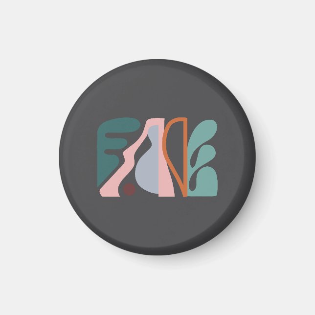Abstrakt Art One Magnet (Vorne)
