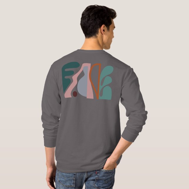 Abstrakt Art One T-Shirt (Schwarz voll)