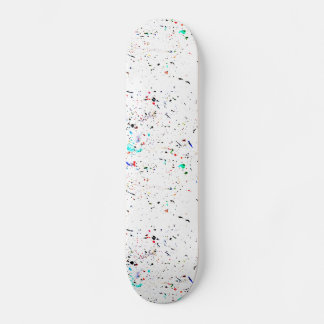 Abstrakt Art Paint Splashes Spotty Skateboard